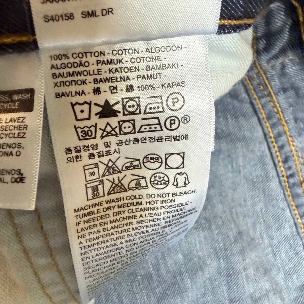 Levi's 514 Straight Fit Jeans Mens 36x30 Blue Dark Wash Denim Classic Preppy EUC